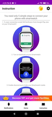 Smartwatch Notificator android App screenshot 5